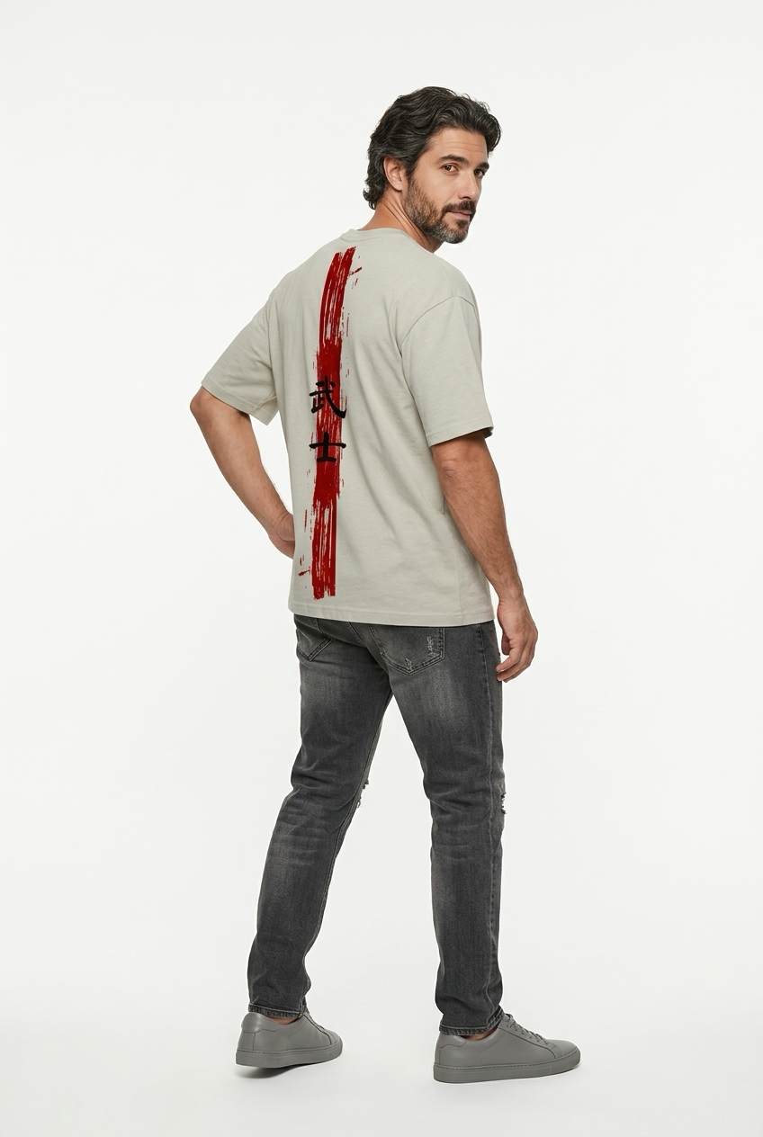 Bushi Unisex Oversize T-Shirt Küf Yeşili