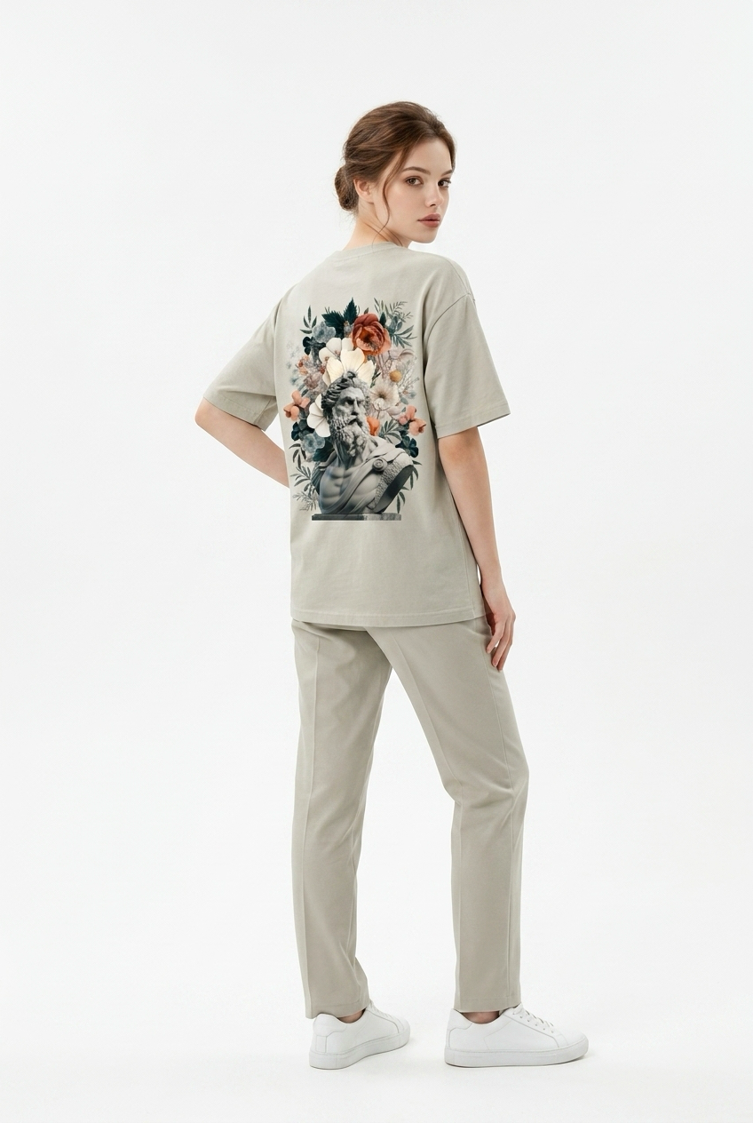 Arte Unisex Oversize T-Shirt Küf Yeşili