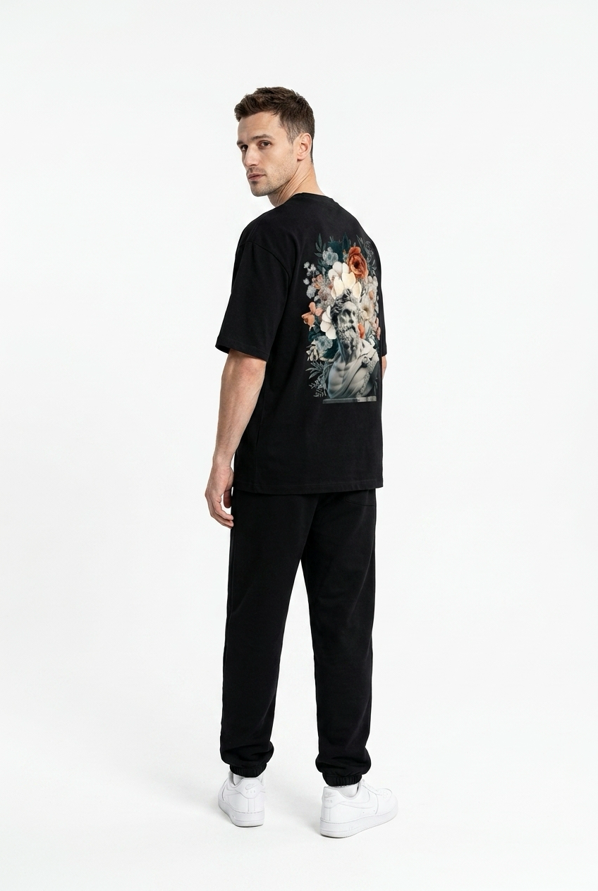 Arte Unisex Oversize T-Shirt Siyah