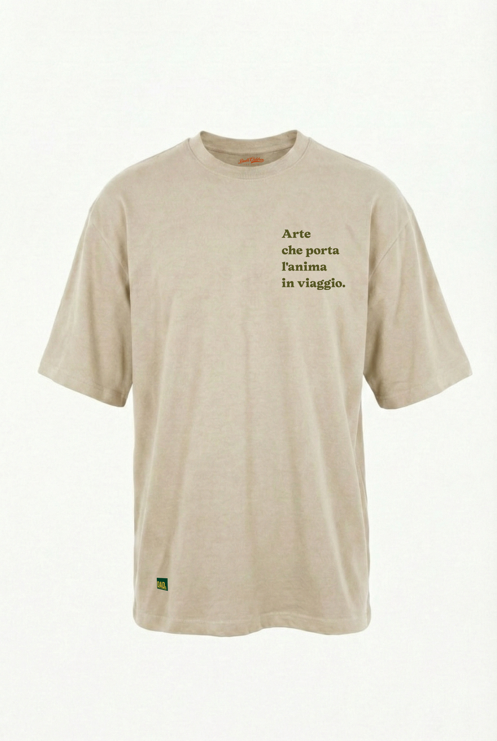 Arte Unisex Oversize T-Shirt Kemik Bej