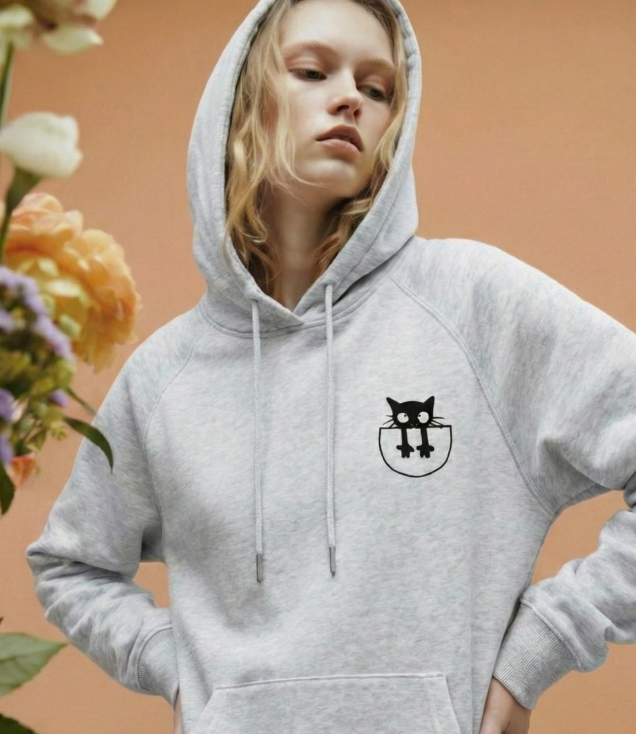 Unisex Black Cat Sweatshirt