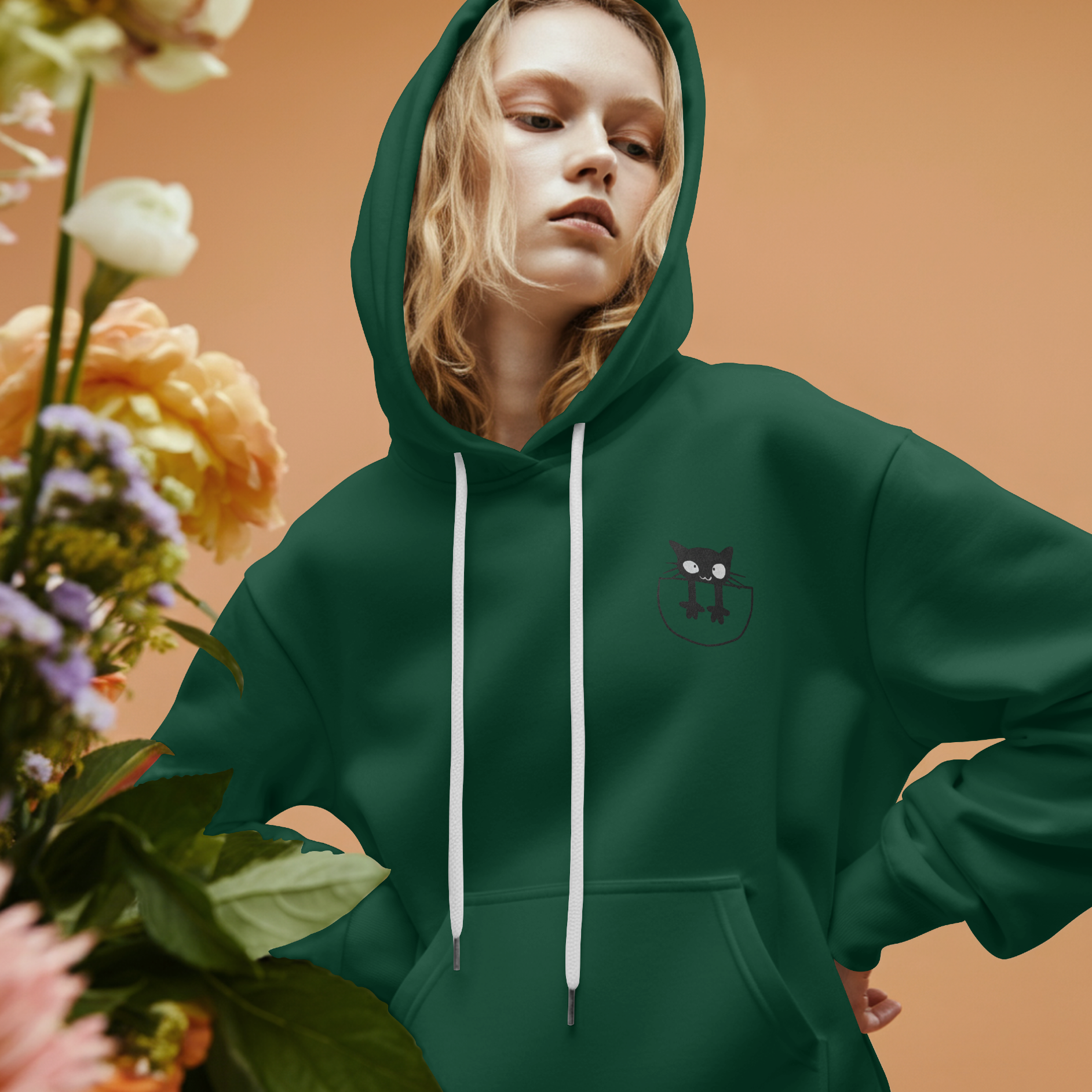 Unisex Black Cat Sweatshirt